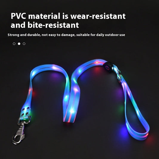 KFX-5854781 LED Collar with Hand Holding Rope for Pets in Multiple Colors