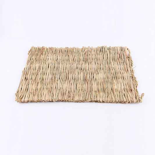 KFX-5856829 Cozy Straw Yellow Mat for Small Animals - 39 x 27 Inches