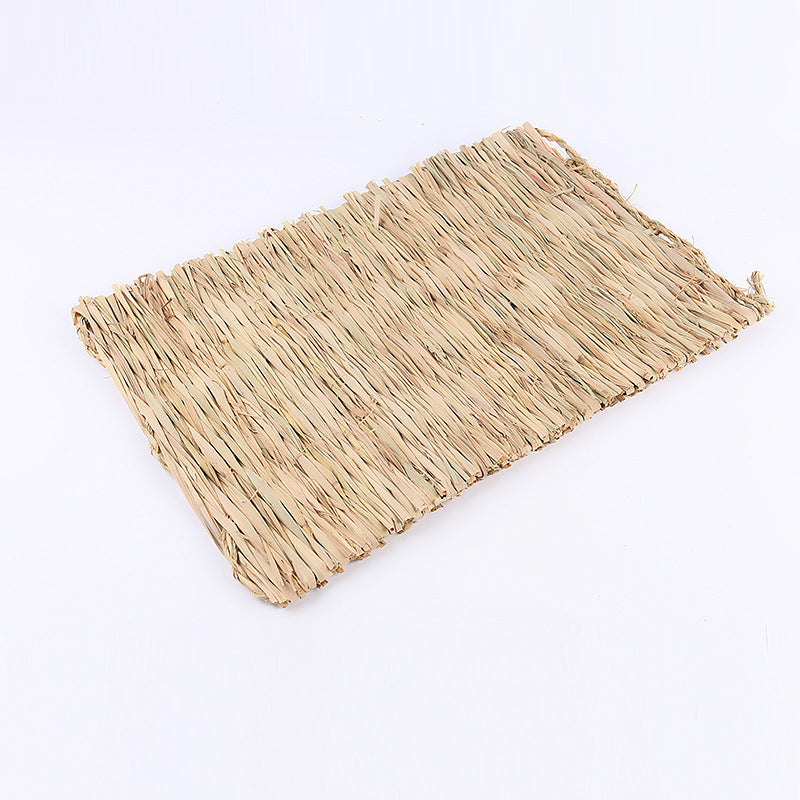 KFX-5856829 Cozy Straw Yellow Mat for Small Animals - 39 x 27 Inches