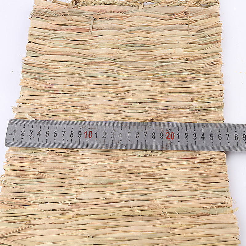 KFX-5856829 Cozy Straw Yellow Mat for Small Animals - 39 x 27 Inches