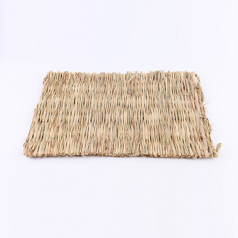 KFX-5856829 Cozy Straw Yellow Mat for Small Animals - 39 x 27 Inches