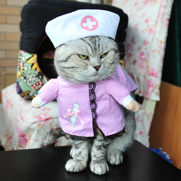 KFX-5859133 Pirate Costume for Cats and Dogs - Funny Pet Clothing for Halloween and Cosplay
