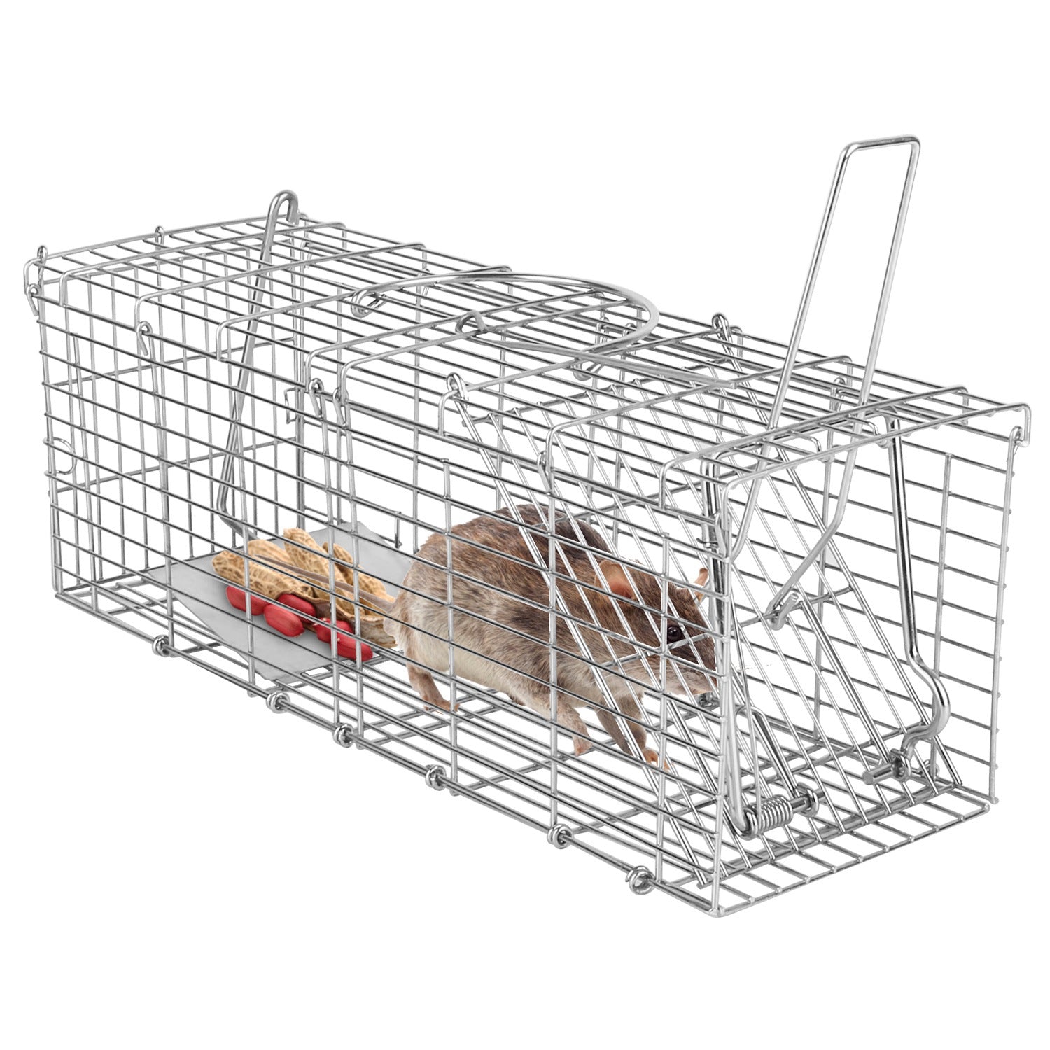 KFX-5860413 Humane and Reusable Mouse Trap - Safe for Families, Easy to Install, for Indoor/Outdoor Use