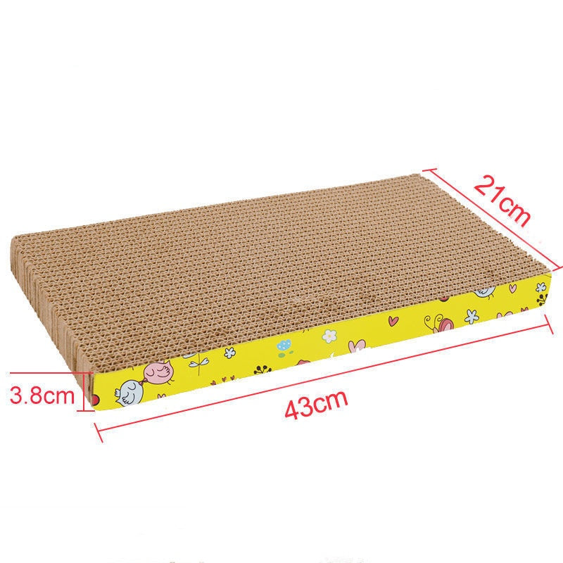 KFX-5860925 Multifunctional Cat Scratch Board and Nest with Toy Ball, Corrugated Paper Design