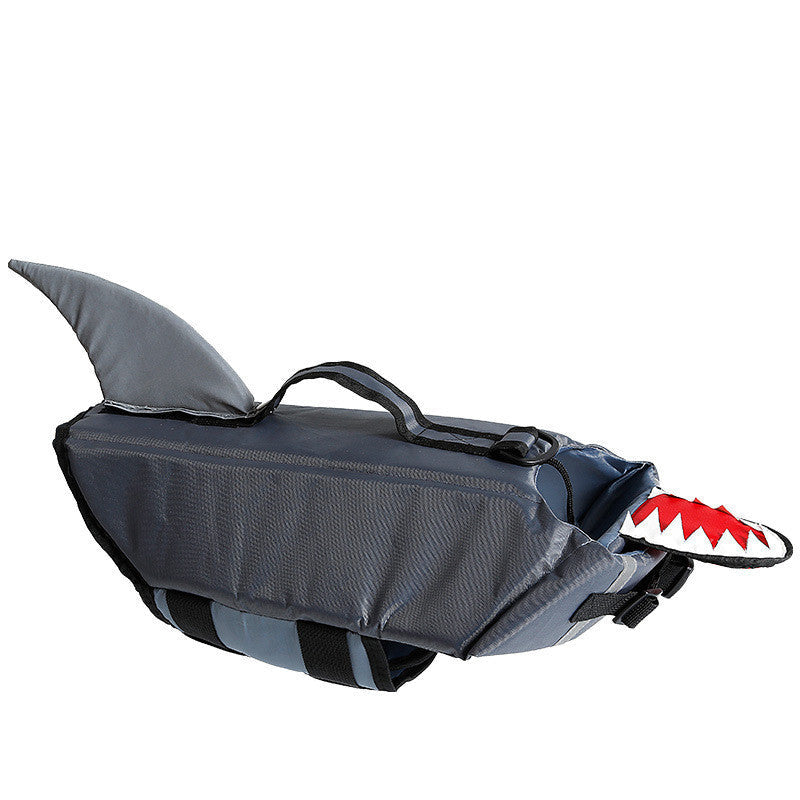 KFX-5861309 Pet Swimming Vest - Shark, Duck, & Mermaid Designs in Waterproof Nylon/Polyester