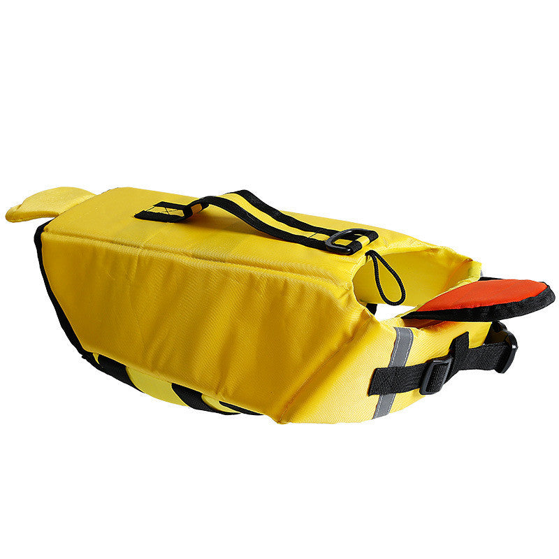KFX-5861309 Pet Swimming Vest - Shark, Duck, & Mermaid Designs in Waterproof Nylon/Polyester