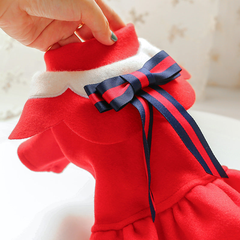 KFX-5862973 Autumn and Winter Woolen Skirt for Cats and Dogs in British Style