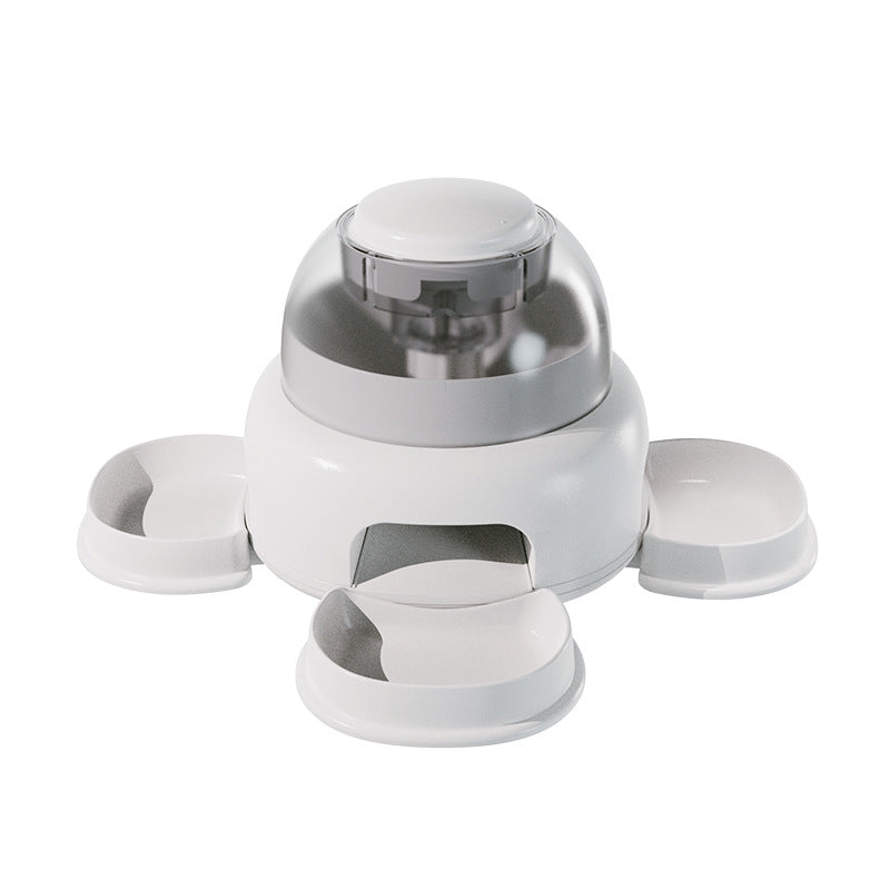 KFX-5864509 Automatic Pet Feeder with 500ML Capacity for Dog Food, Plastic Design