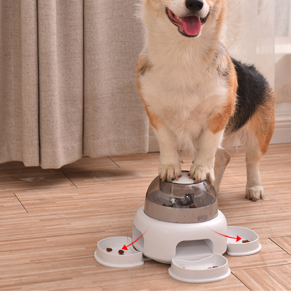 KFX-5864509 Automatic Pet Feeder with 500ML Capacity for Dog Food, Plastic Design