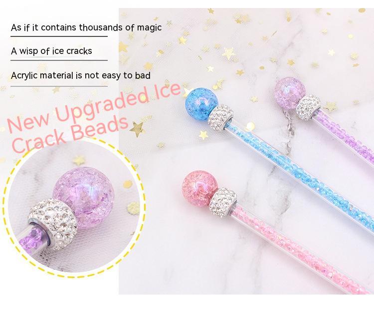 KFX-5865533 Colorful Ringing Paper Tassel Cat Teaser Toy - 26-40 cm Long Acrylic Stick
