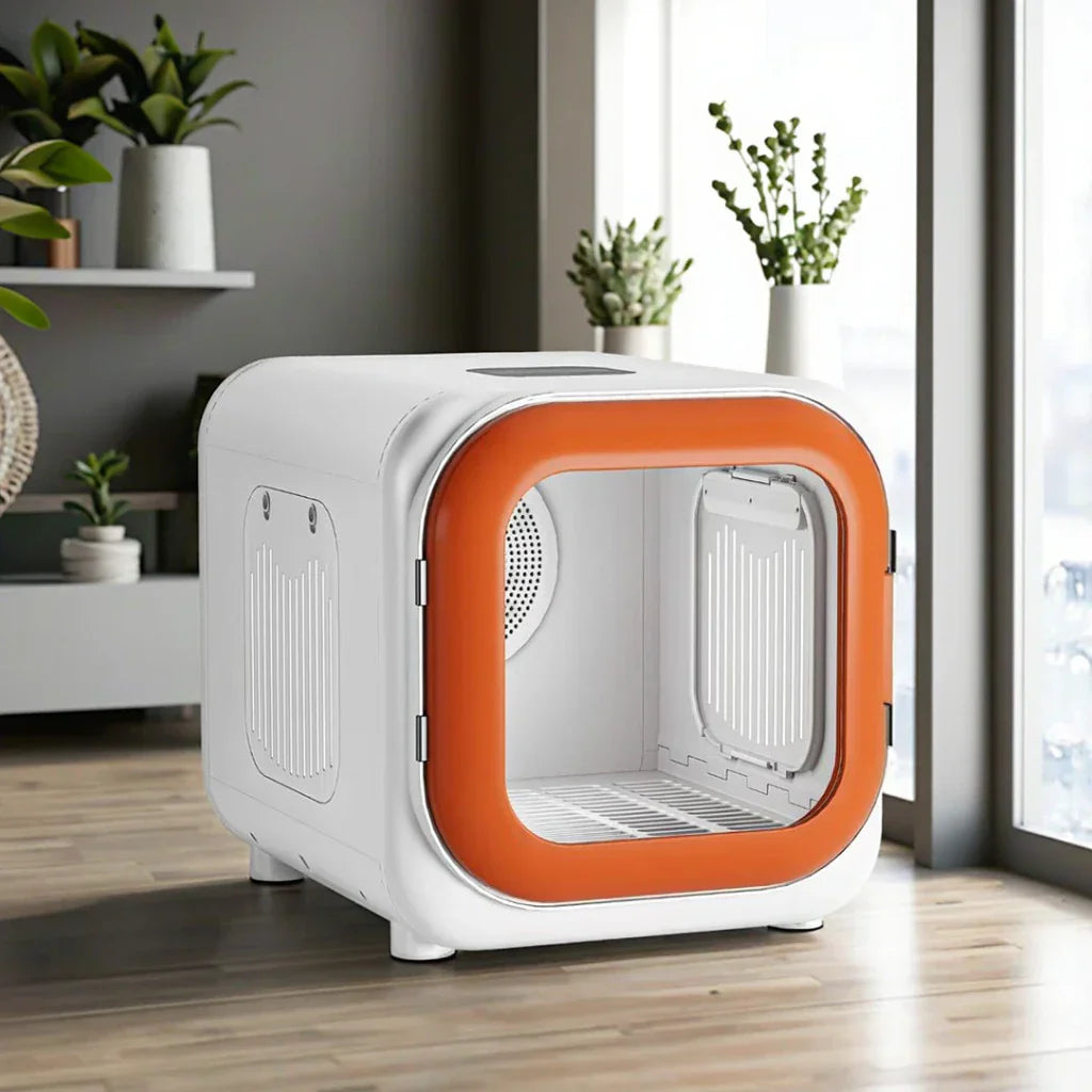 KFX-586579 Eco-Friendly Automatic Pet Hair Dryer for Dogs and Cats - 220V, 7kg Capacity, Multiple Outlets