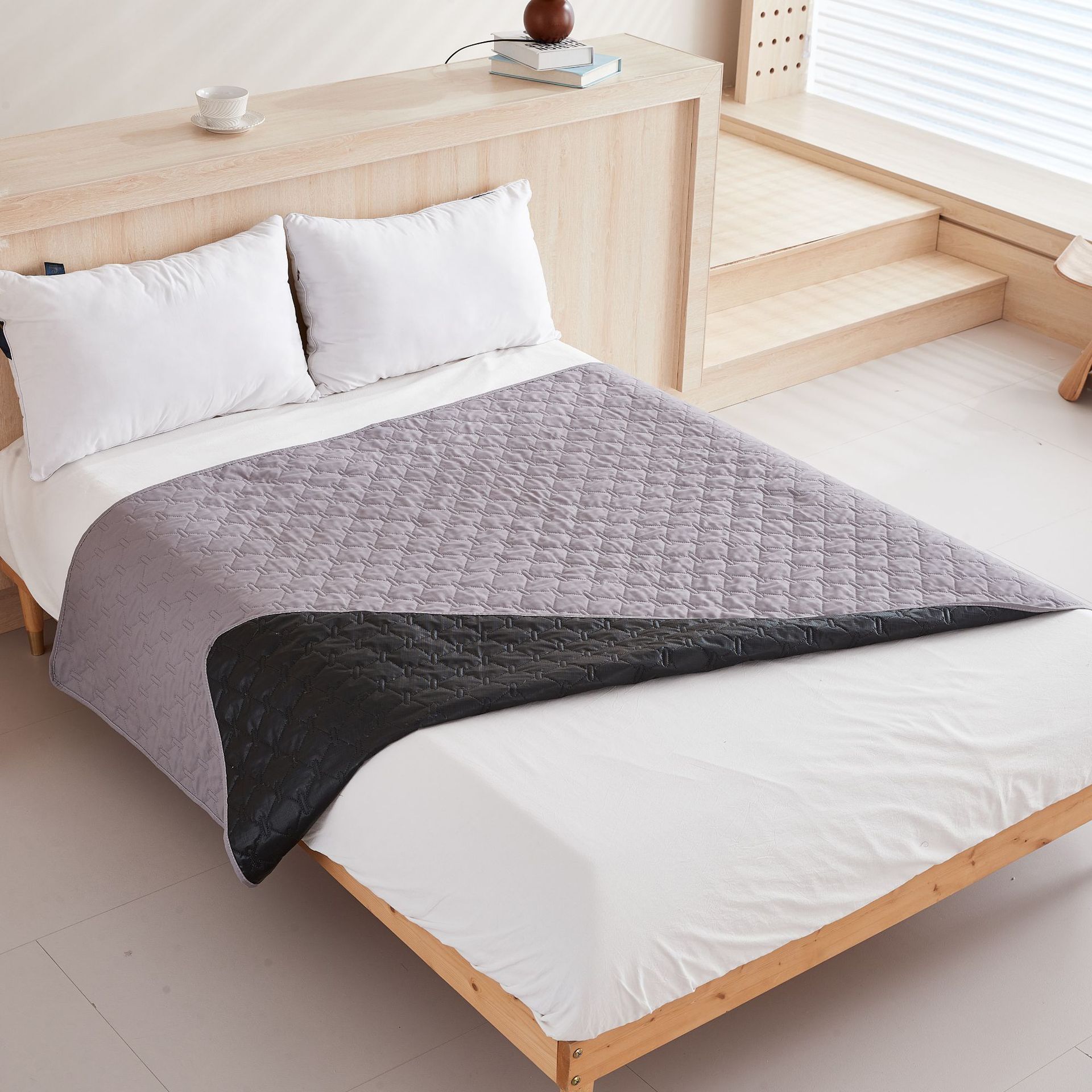 KFX-5867325 Waterproof Non-Slip Pet Mattress and Sofa Protector - Available in Dark Gray, Light Gray, Khaki, Brown