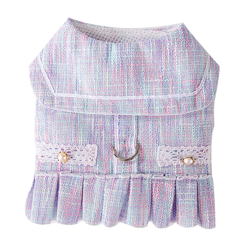 KFX-5868093 Stylish Polyester Fiber Pet Clothing for Small Dogs and Cats in Salem Purple and A & L Pink
