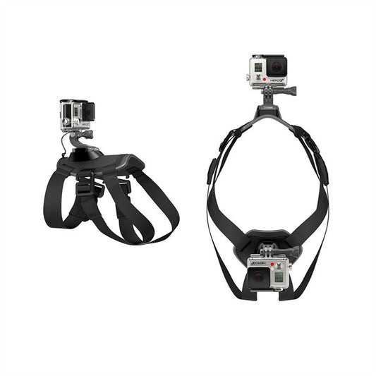 KFX-5870653 Dog Chest and Back Harness for GoPro Camera - Adjustable and Water-Washable Pet Mount