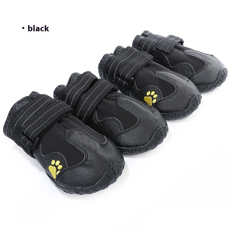 KFX-5873085 Waterproof and Breathable Dog Booties - Non-Slip, Warm, Wear-Resistant - Set of Four