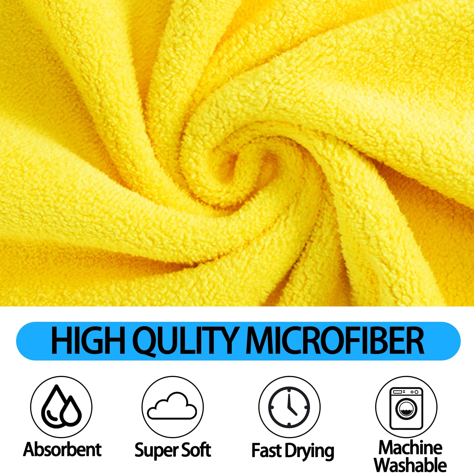 KFX-5873725 Quick-Drying Super Absorbent Microfiber Dog and Cat Towels in Various Sizes