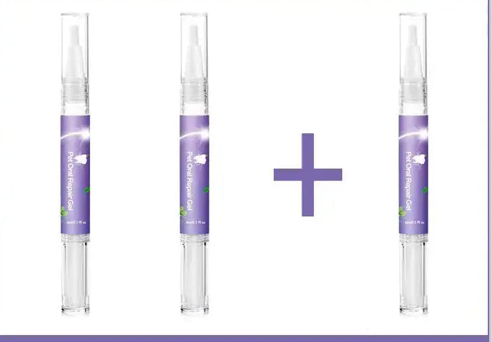 KFX-5874109 Pet Mouth Repair Gel Cleaner - 3ml x 2 Pack for Daily Oral Care