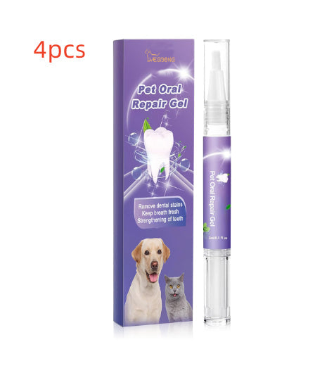 KFX-5874109 Pet Mouth Repair Gel Cleaner - 3ml x 2 Pack for Daily Oral Care