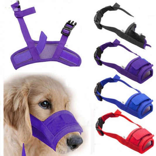 KFX-5875901 Adjustable Dog Muzzle for Safety and Comfort - Suitable for Biting, Barking, and Chewing