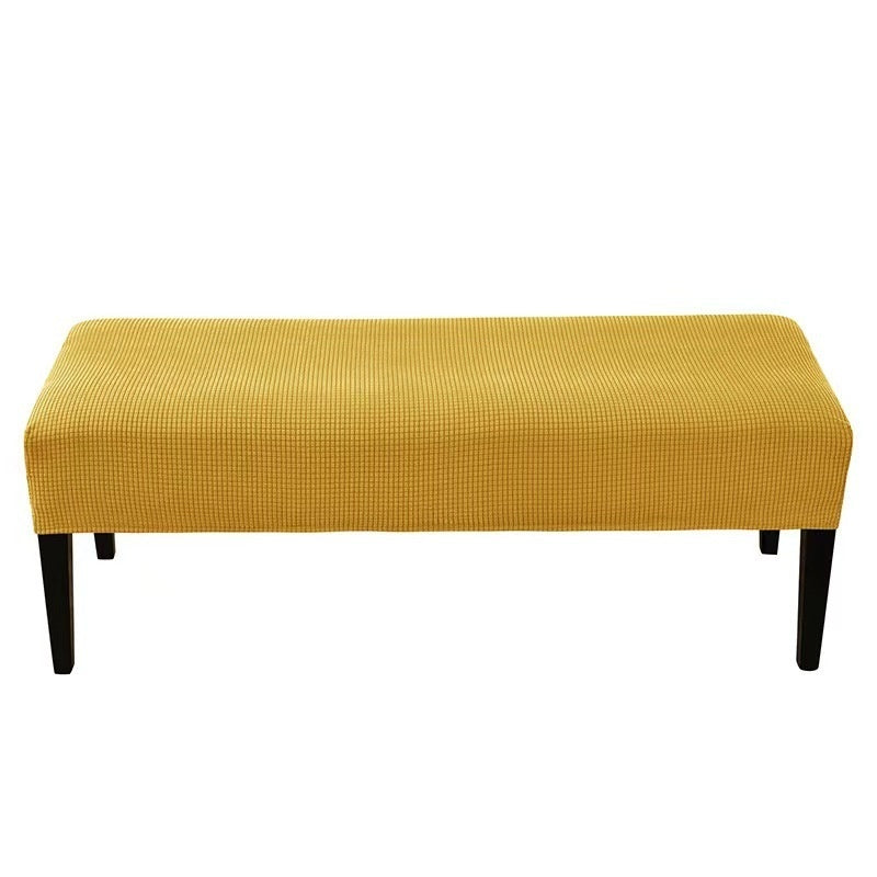 KFX-5876413 Plush Household Adjustable Stretch Chair Cover - Non-slip, Dustproof, Various Colors Available
