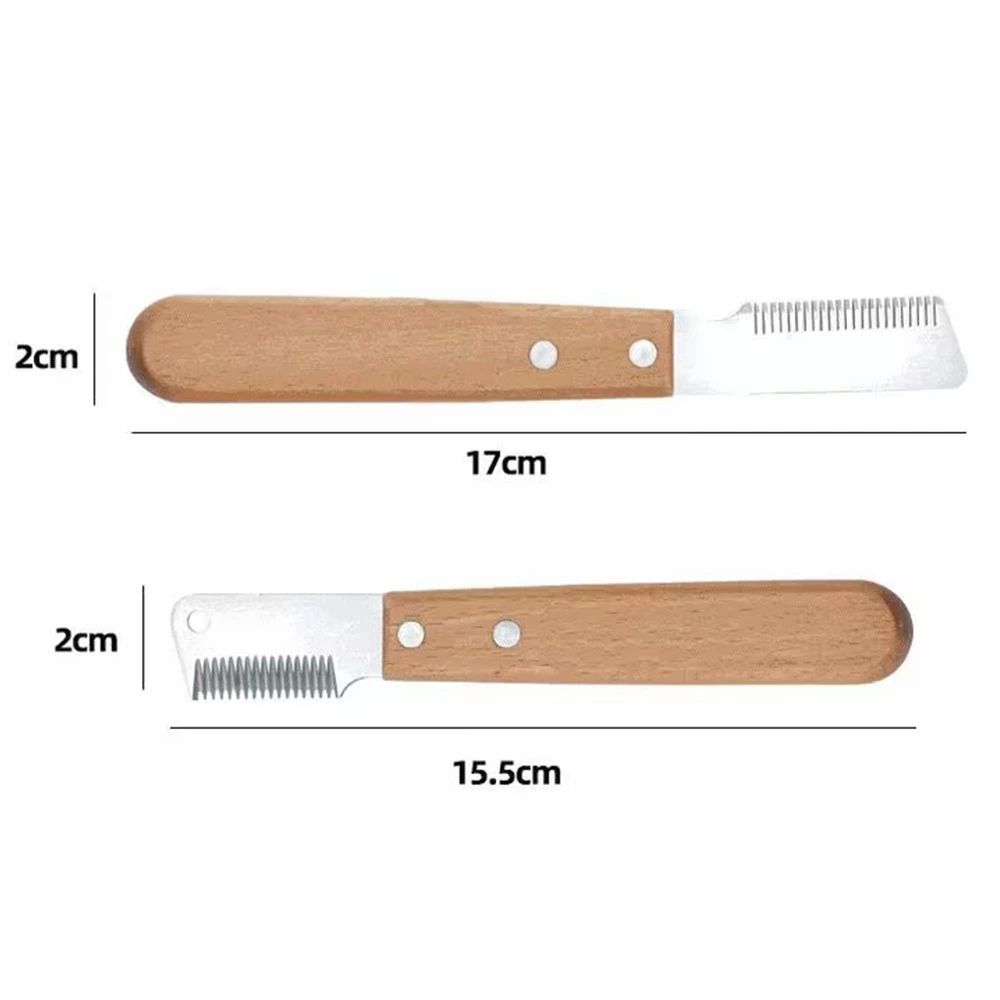 KFX-5877821 Dog Grooming Tools Set for West Highland Bull Terrier & Schnauzer – Hair Plucking Knife, Comb, and Shaver