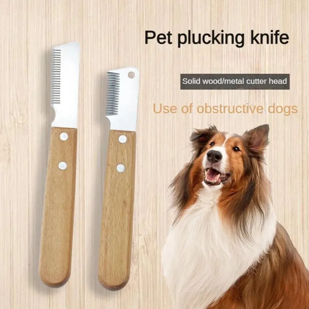 KFX-5877821 Dog Grooming Tools Set for West Highland Bull Terrier & Schnauzer – Hair Plucking Knife, Comb, and Shaver