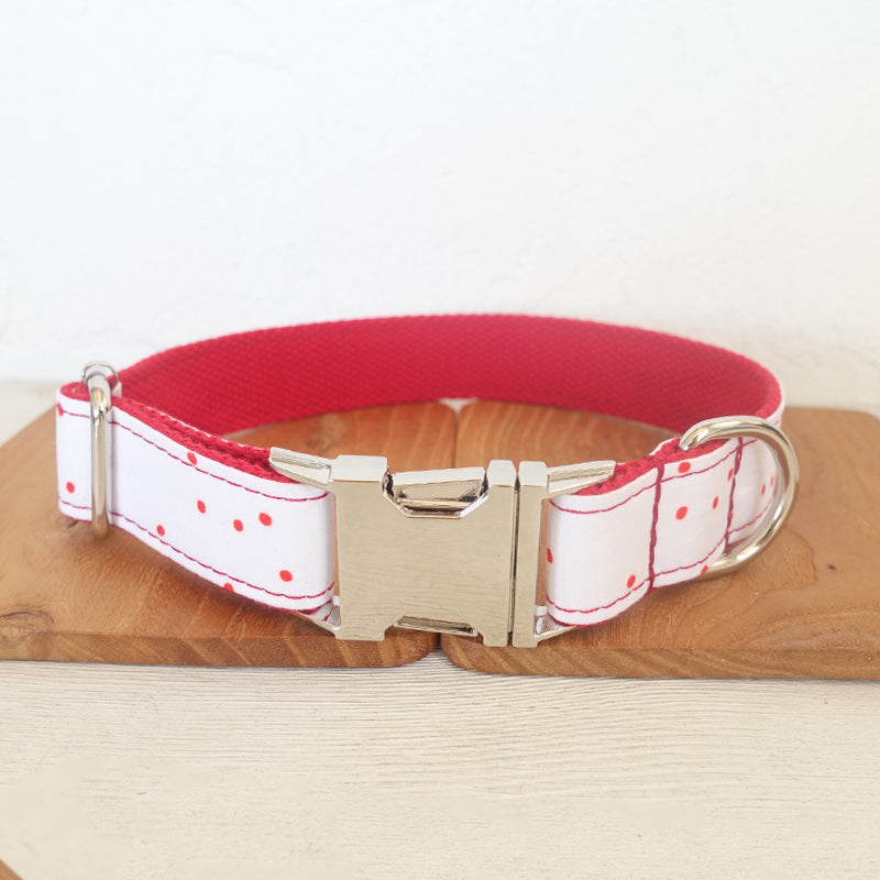 KFX-5878077 Adjustable Cat and Dog Collar with Bowknot - All Seasons, Polyester, Available in Red Ink