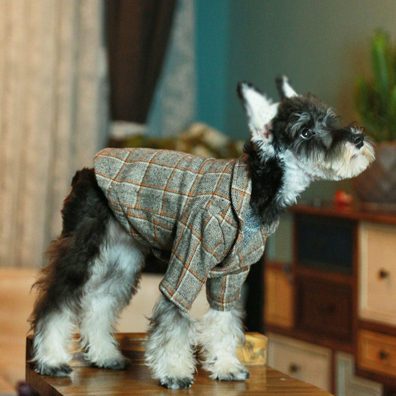 KFX-5880381 Stylish British Woolen Suits for Pets - Multiple Sizes Available