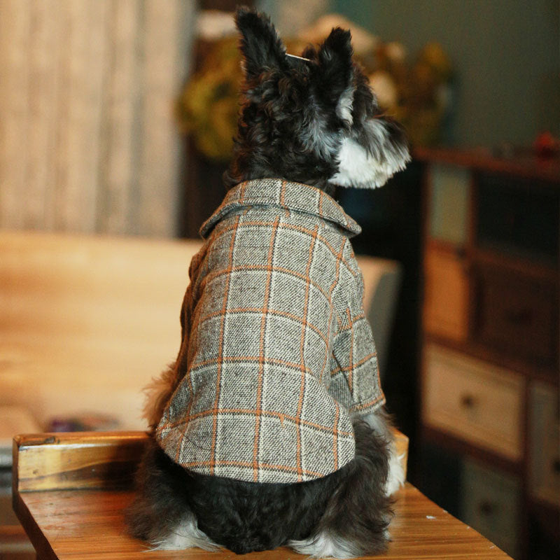 KFX-5880381 Stylish British Woolen Suits for Pets - Multiple Sizes Available