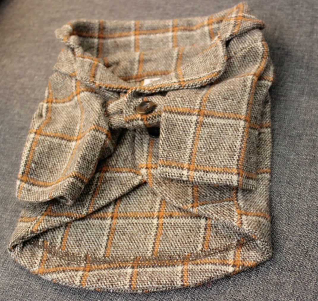 KFX-5880381 Stylish British Woolen Suits for Pets - Multiple Sizes Available