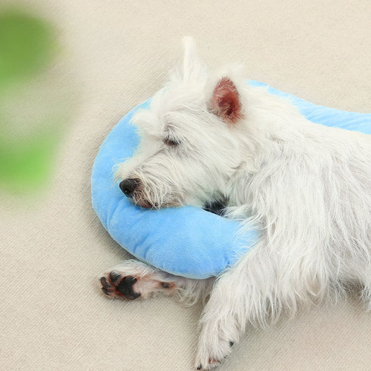 KFX-5881661 Universal Pet Neck Pillow - Cozy Question Mark Cushion for Dogs and Cats, All-Season Comfort, Available in Two Sizes