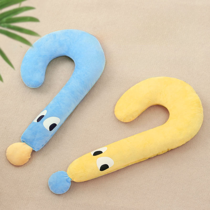 KFX-5881661 Universal Pet Neck Pillow - Cozy Question Mark Cushion for Dogs and Cats, All-Season Comfort, Available in Two Sizes