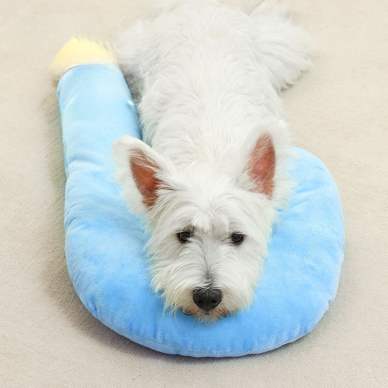 KFX-5881661 Universal Pet Neck Pillow - Cozy Question Mark Cushion for Dogs and Cats, All-Season Comfort, Available in Two Sizes