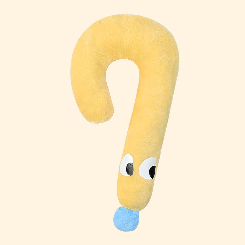 KFX-5881661 Universal Pet Neck Pillow - Cozy Question Mark Cushion for Dogs and Cats, All-Season Comfort, Available in Two Sizes