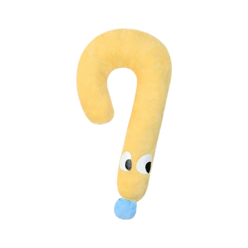 KFX-5881661 Universal Pet Neck Pillow - Cozy Question Mark Cushion for Dogs and Cats, All-Season Comfort, Available in Two Sizes