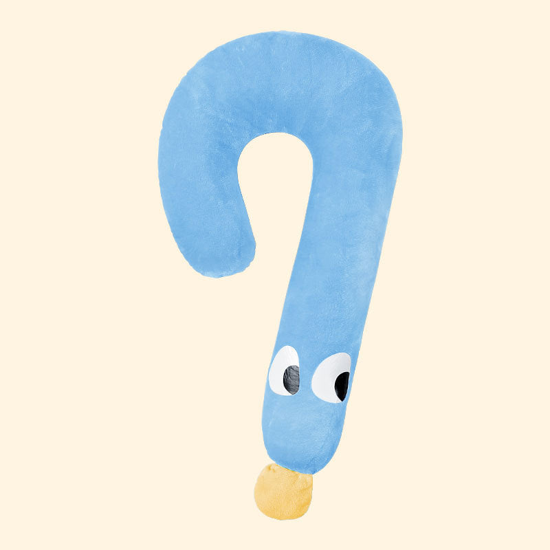 KFX-5881661 Universal Pet Neck Pillow - Cozy Question Mark Cushion for Dogs and Cats, All-Season Comfort, Available in Two Sizes