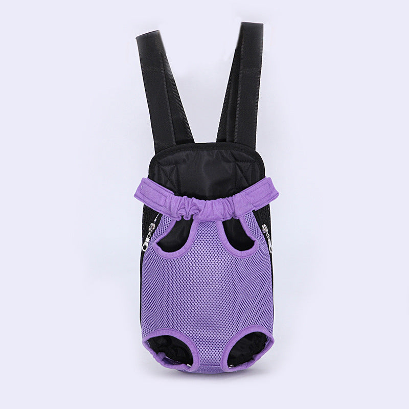 KFX-5884221 Portable Dog Backpack with Sandwich Mesh Material in Multiple Sizes: S, M, L, XL