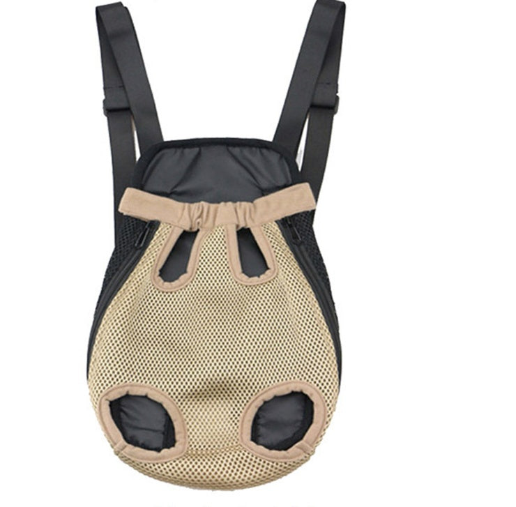 KFX-5884221 Portable Dog Backpack with Sandwich Mesh Material in Multiple Sizes: S, M, L, XL