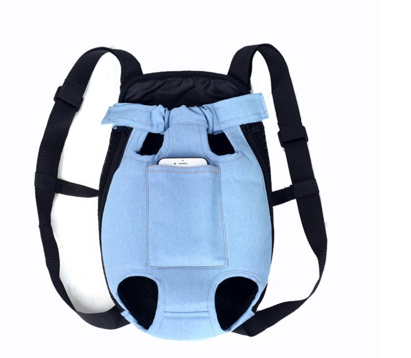 KFX-5884221 Portable Dog Backpack with Sandwich Mesh Material in Multiple Sizes: S, M, L, XL
