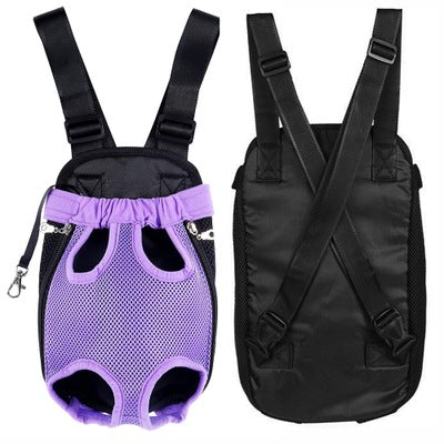 KFX-5884221 Portable Dog Backpack with Sandwich Mesh Material in Multiple Sizes: S, M, L, XL