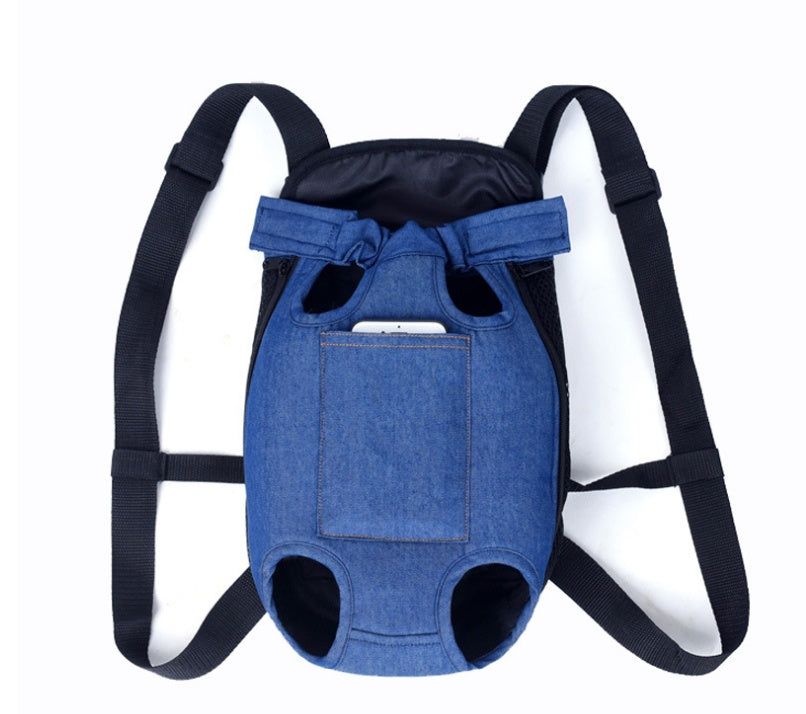 KFX-5884221 Portable Dog Backpack with Sandwich Mesh Material in Multiple Sizes: S, M, L, XL