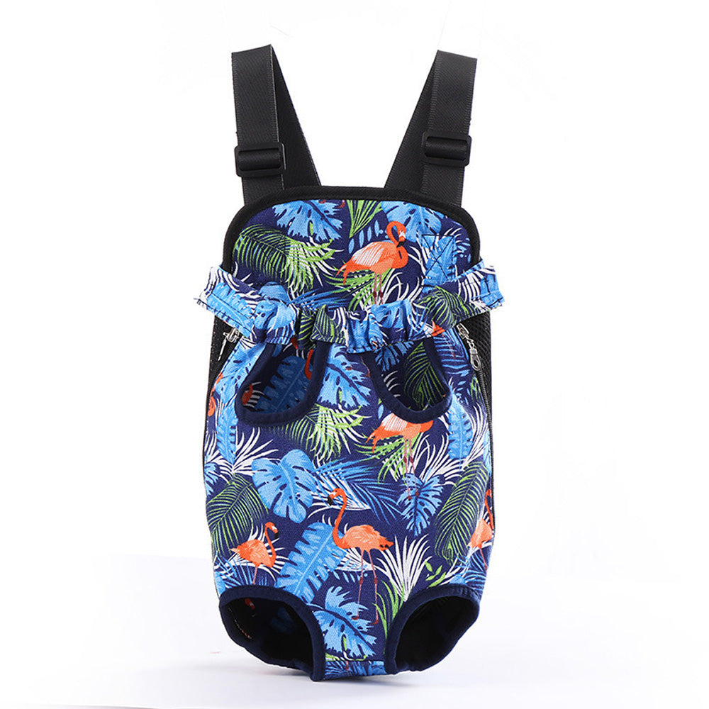 KFX-5884221 Portable Dog Backpack with Sandwich Mesh Material in Multiple Sizes: S, M, L, XL