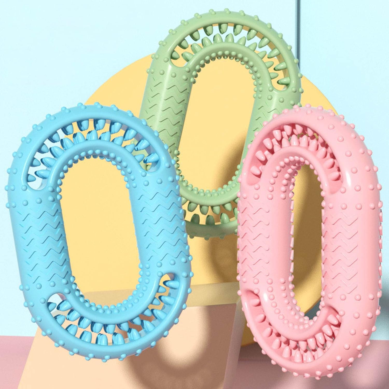 KFX-5885245 Durable O-Ring Dog Chew Toy for Aggressive Chewers - Molar Dental Toy for All Sizes