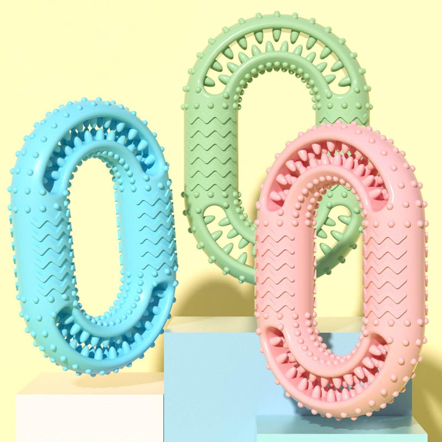 KFX-5885245 Durable O-Ring Dog Chew Toy for Aggressive Chewers - Molar Dental Toy for All Sizes