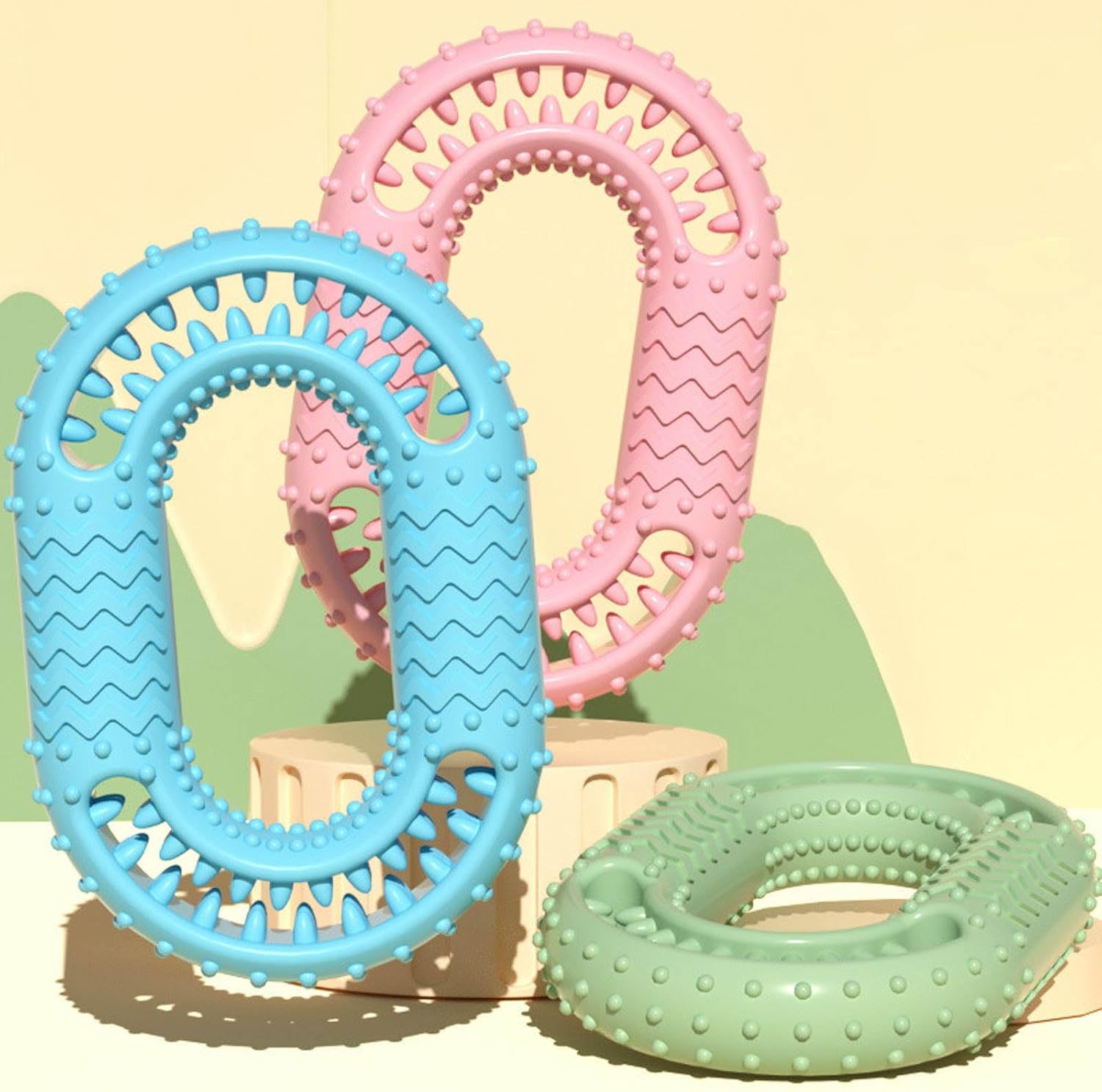 KFX-5885245 Durable O-Ring Dog Chew Toy for Aggressive Chewers - Molar Dental Toy for All Sizes