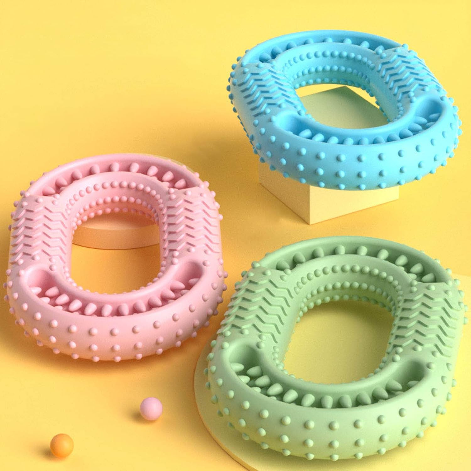 KFX-5885245 Durable O-Ring Dog Chew Toy for Aggressive Chewers - Molar Dental Toy for All Sizes