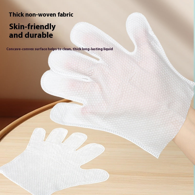 KFX-5887421 Pet Cleaning Wipes Gloves for Dogs - Deodorizing Wash-free Dry Cleaning - 6 Pack, Pink & White