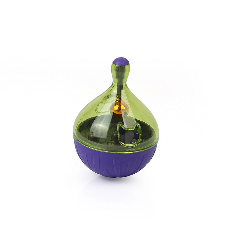 KFX-5888573 Pet Tumbler Toy for Dogs and Cats - Interactive Food Feeder with Bells, Non-Toxic and Sturdy Design