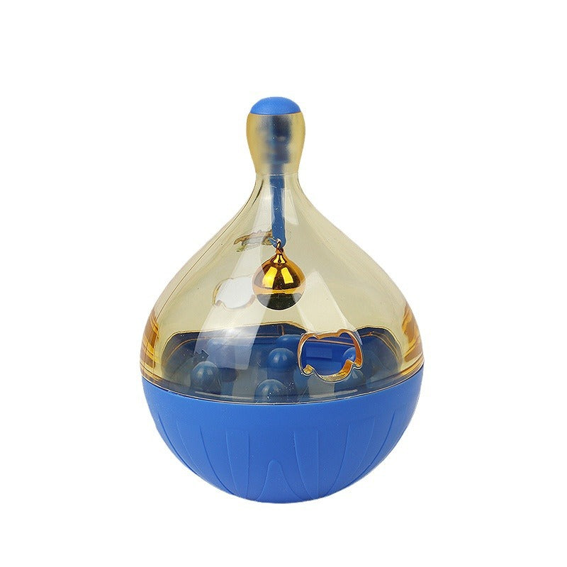 KFX-5888573 Pet Tumbler Toy for Dogs and Cats - Interactive Food Feeder with Bells, Non-Toxic and Sturdy Design