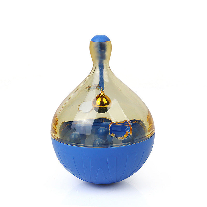 KFX-5888573 Pet Tumbler Toy for Dogs and Cats - Interactive Food Feeder with Bells, Non-Toxic and Sturdy Design